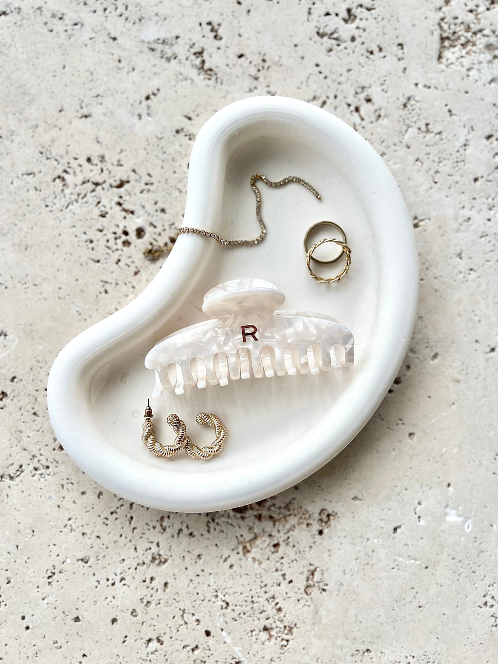 White Bean Trinket Holder