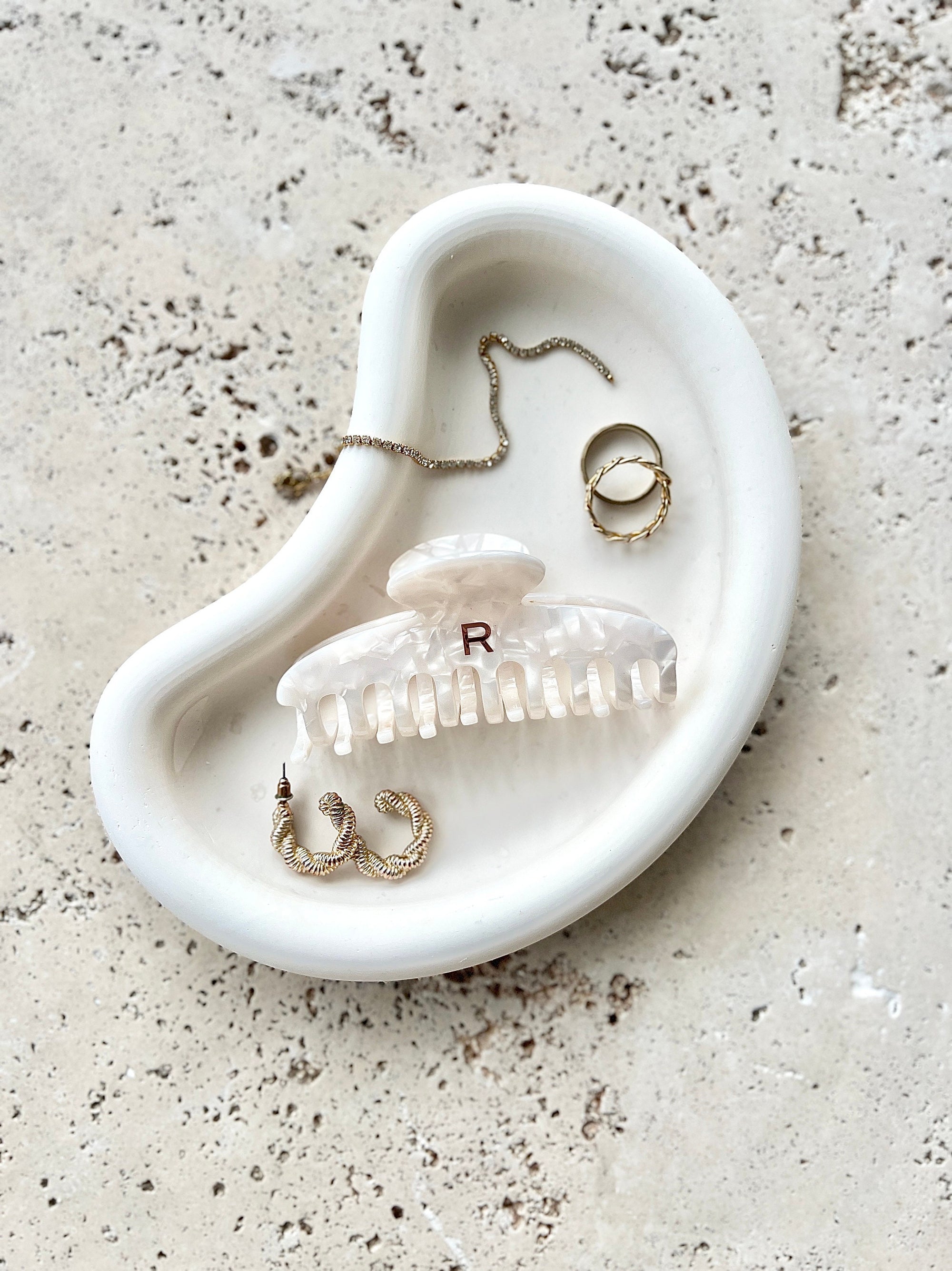 White Bean Trinket Holder