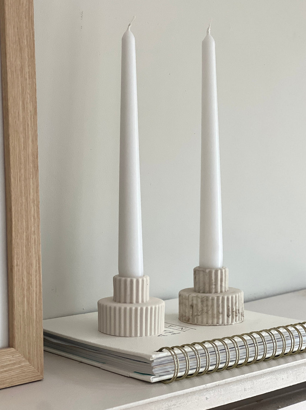 Ribbed Candlestick Holder