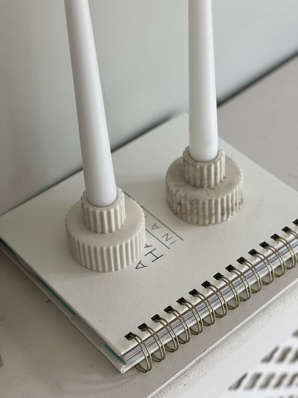 Ribbed Candlestick Holder