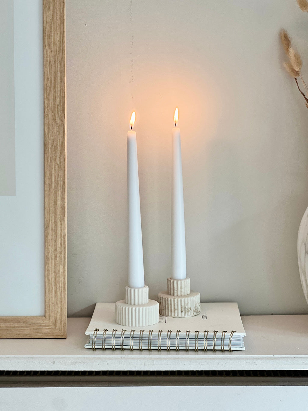 Ribbed Candlestick Holder