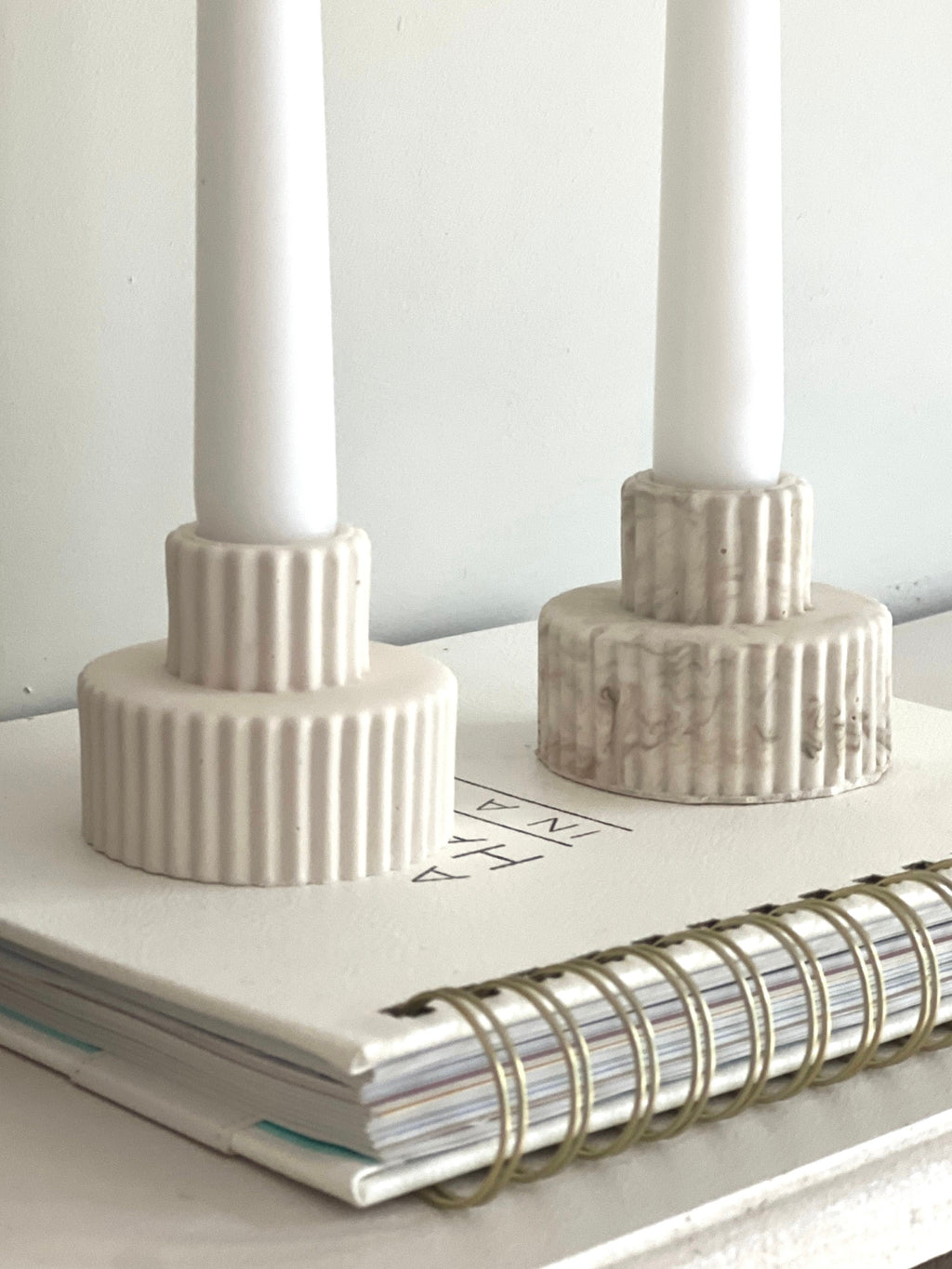 Ribbed Candlestick Holder