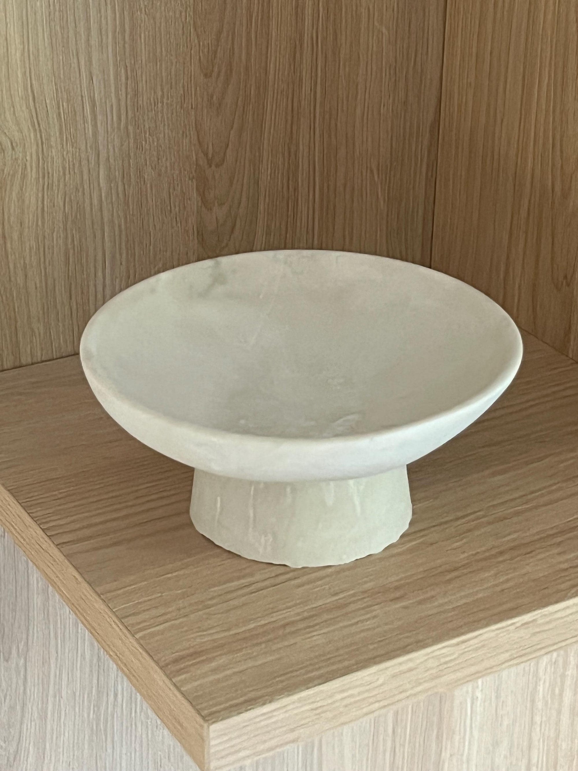 Rustic Round Pedestal Bowl